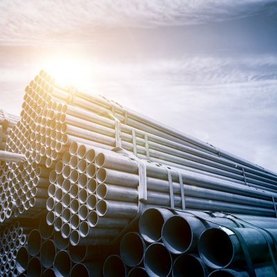 Large steel factory warehouse